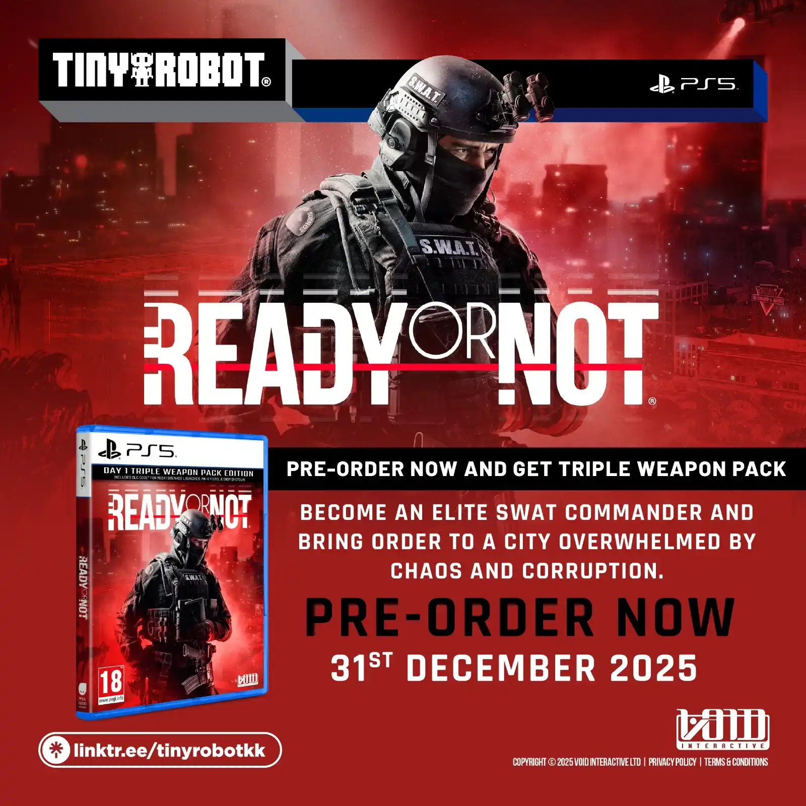 Image from TinyRobot: Pre-Order Ready or not for PlayStation 5 now at TinyRobot Online & Ret...