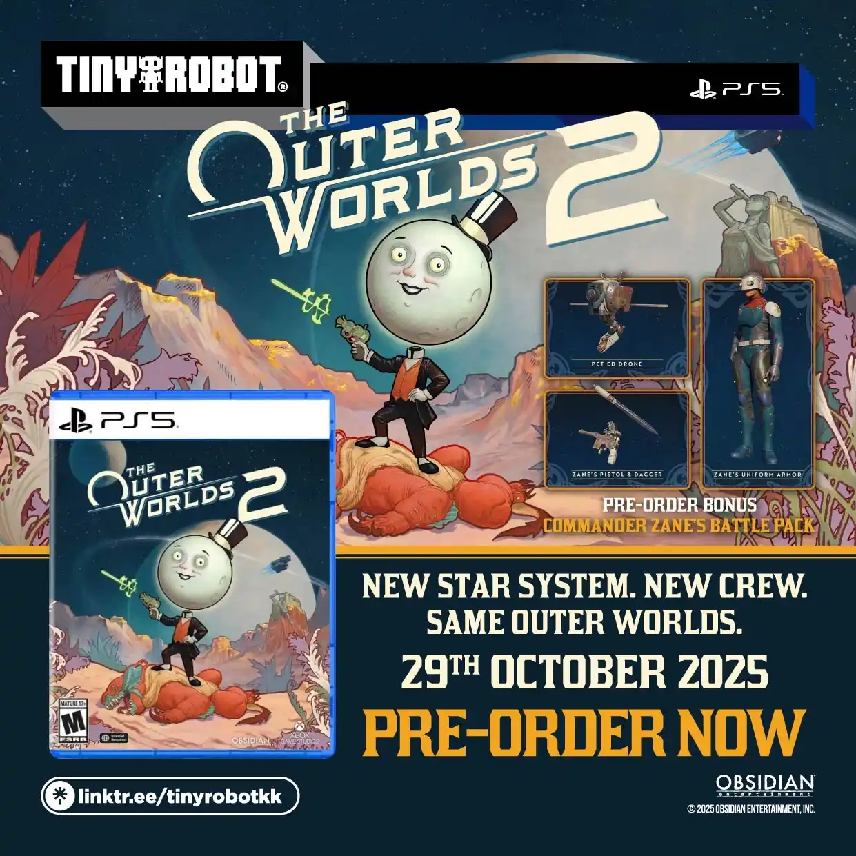 Image from TinyRobot: Pre-Order The Outer Worlds 2 for PlayStation 5 now at TinyRobot Online...