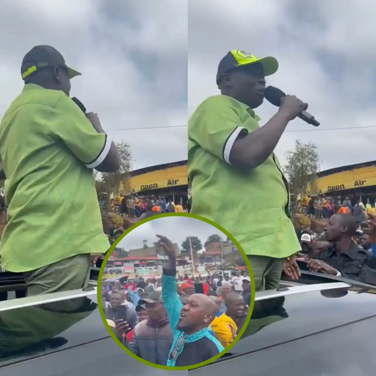 Image from The Paragons Of Grit #KJ 👑: Rigathi Gachagua leads "WANTAM" chants in Chuka; on his way to Meru > ...