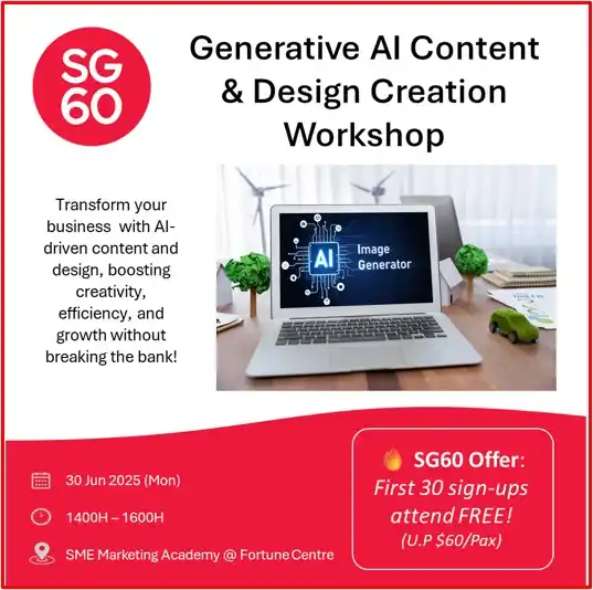 Image from SME Marketing SME Bosses Connect 🇸🇬: 🎨 *SG60 Celebration: Supercharge Your Content with Generative AI – FO...