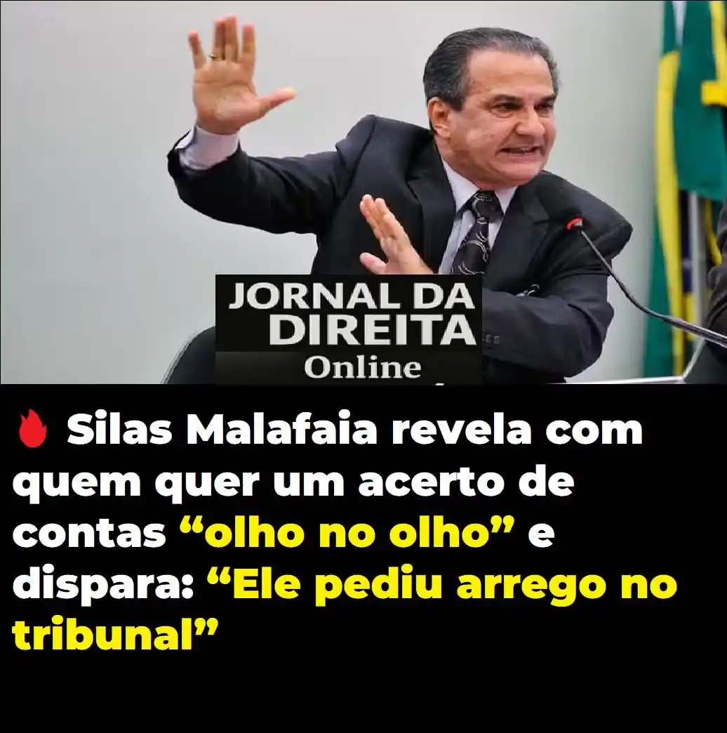 Image from Jornal Da Direita Online: 🔥 Silas Malafaia revela com quem quer um acerto de contas “olho no ol...