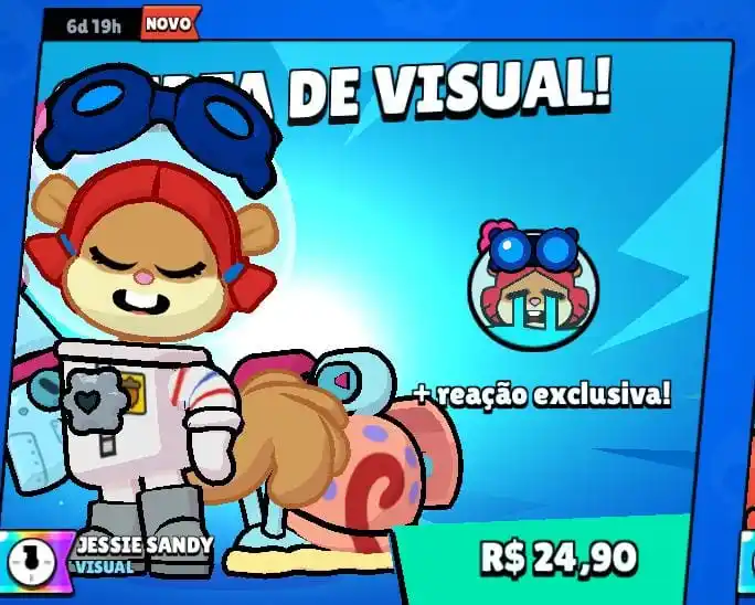 Image from News Brawl 🚀: *Skin Jessie sandy na loja por R$ 24,90 🤩* •A skin contém somente re...