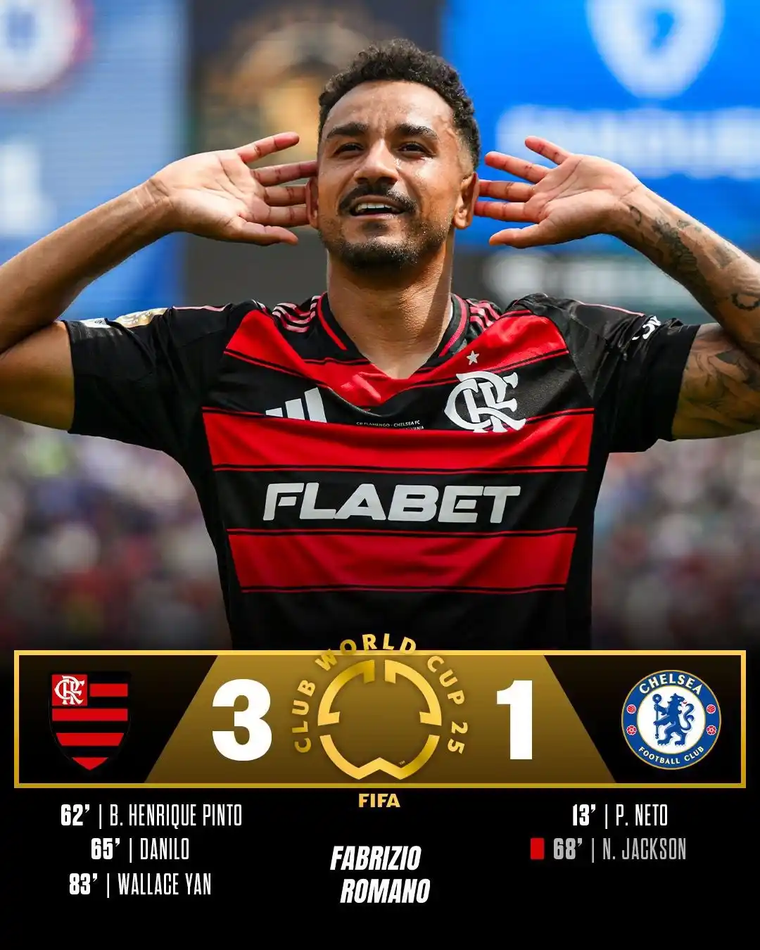 Image from All PSL Soccer Fans TV, we Stream all Football games, for Free.: *South America power at World Cup continue as Flamengo beat Chelsea! o...