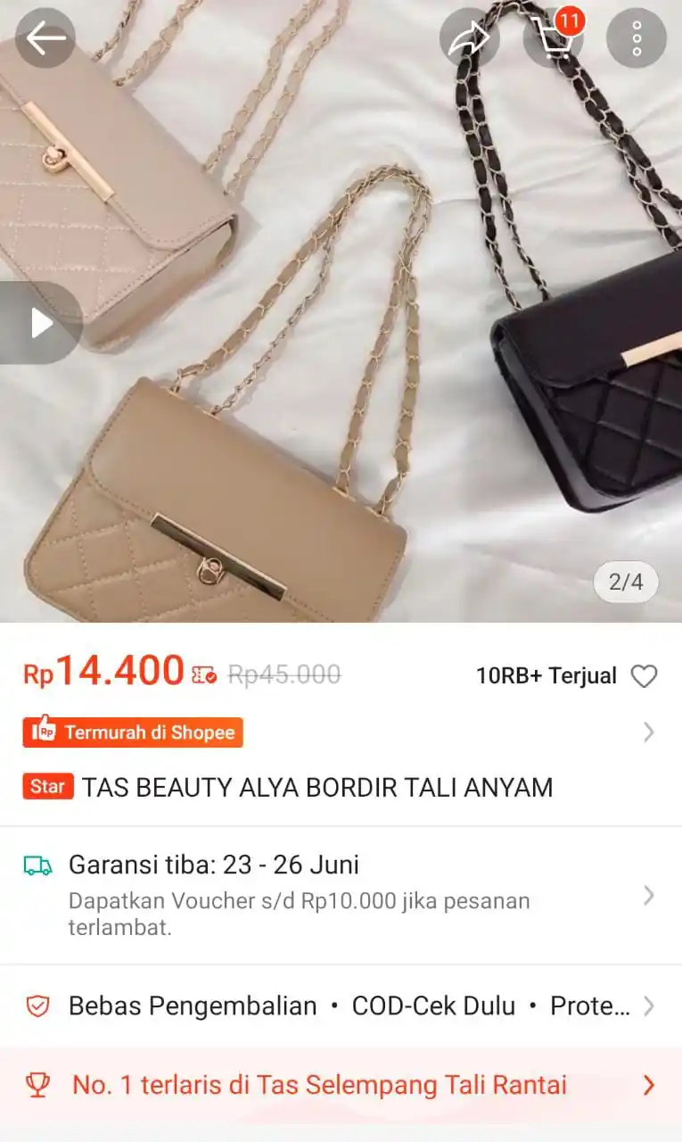 Image from Racun Promo Shopee 🧡: Tas beauty alya bordir tali anyam https://s.shopee.co.id/qXt7GuPKa?sha...
