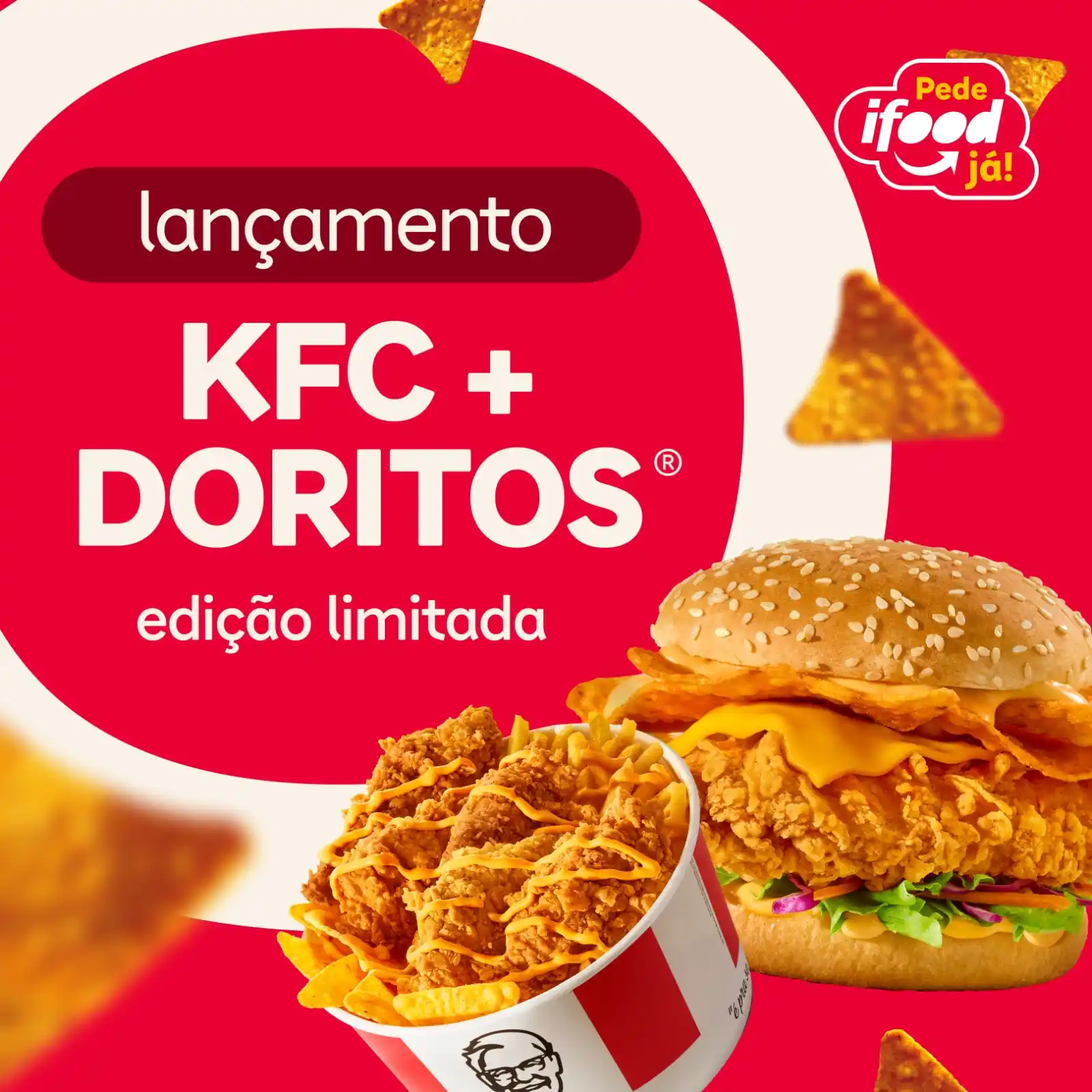 Image from iFood: TEM LANÇAMENTO PRA VOCÊS! 🍗 👀 Se liga nessa parceria entre _KFC e D...