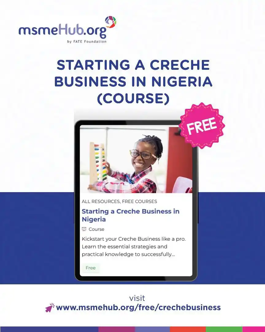 Image from FATE Foundation: Thinking of starting your own creche business in Nigeria?   Knowing yo...