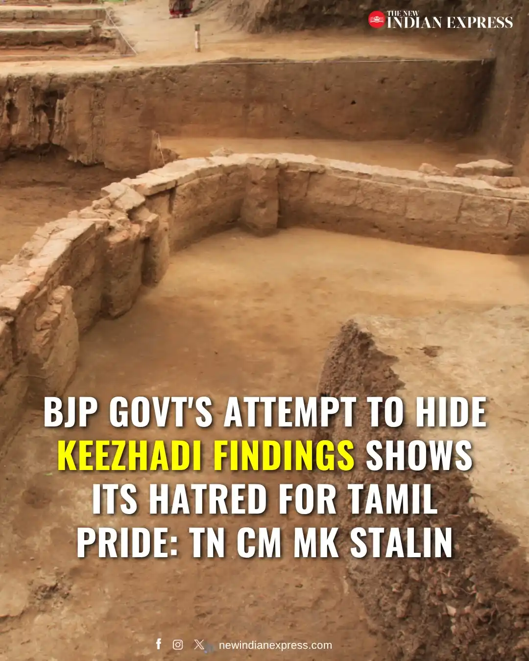 Image from The New Indian Express: *"This is a blatant attack by the BJP government on Tamil culture and ...