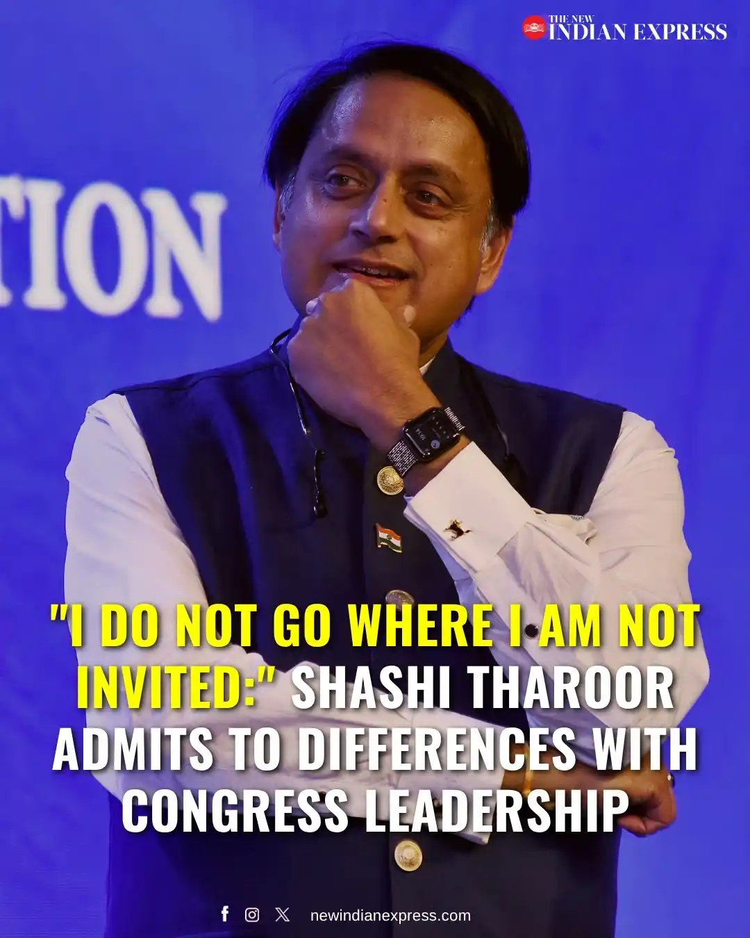 Image from The New Indian Express: “Though I was on the international delegation, I didn’t receive any ca...