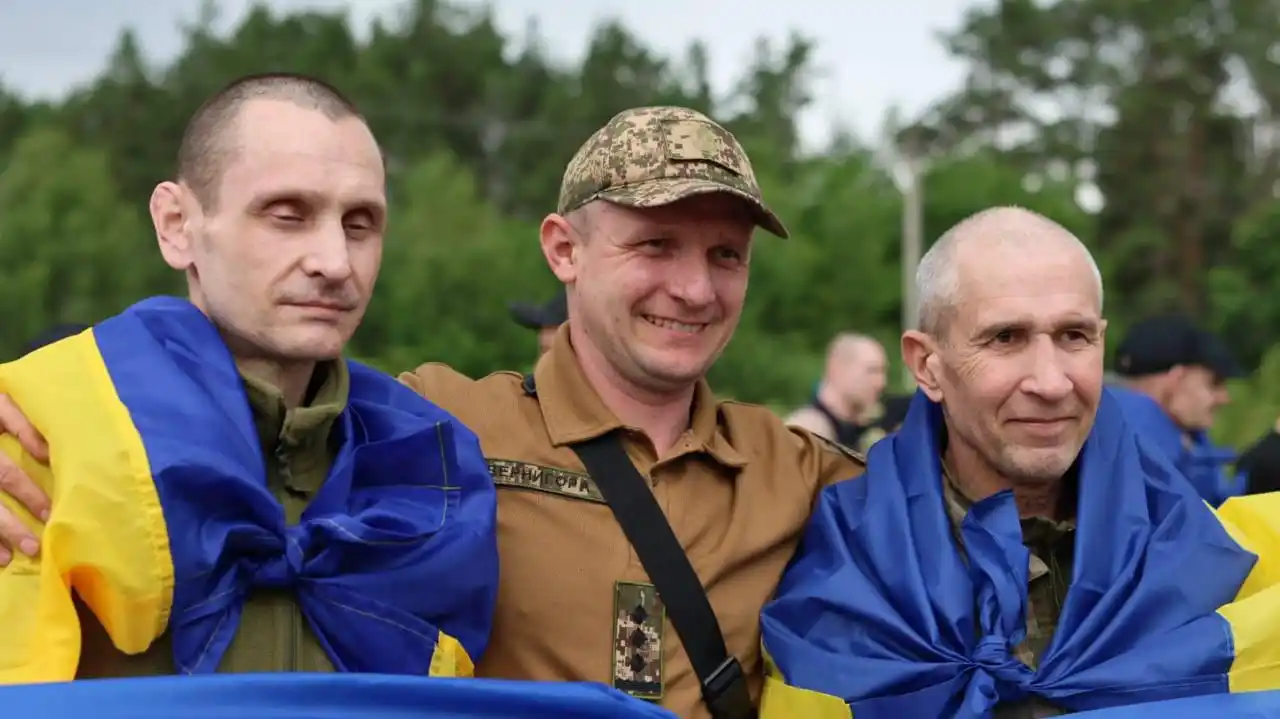 Image from UATV English: 🇺🇦 Another prisoners of war exchange took place, — Zelenskyу  These ...