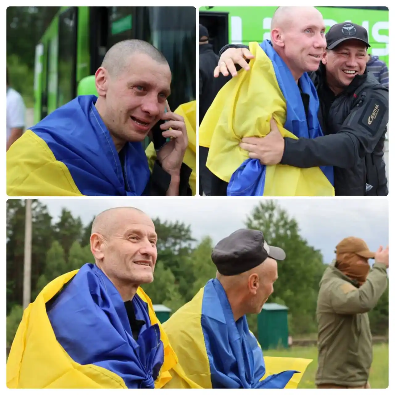 Image from UATV English: 🇺🇦Another Prisoner Exchange Took Place — Zelenskyy Most of the Ukra...