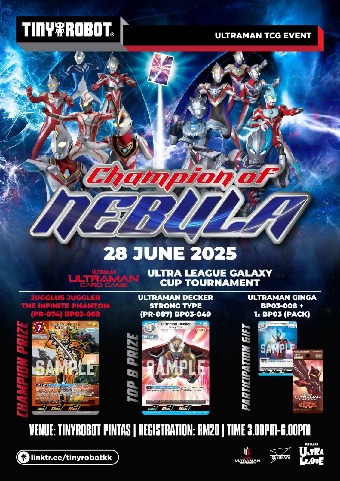 Image from TinyRobot: Ultraman TCG (Ultra League) 🪐 Champion of Nebula 🪐 June 2025 Event ...