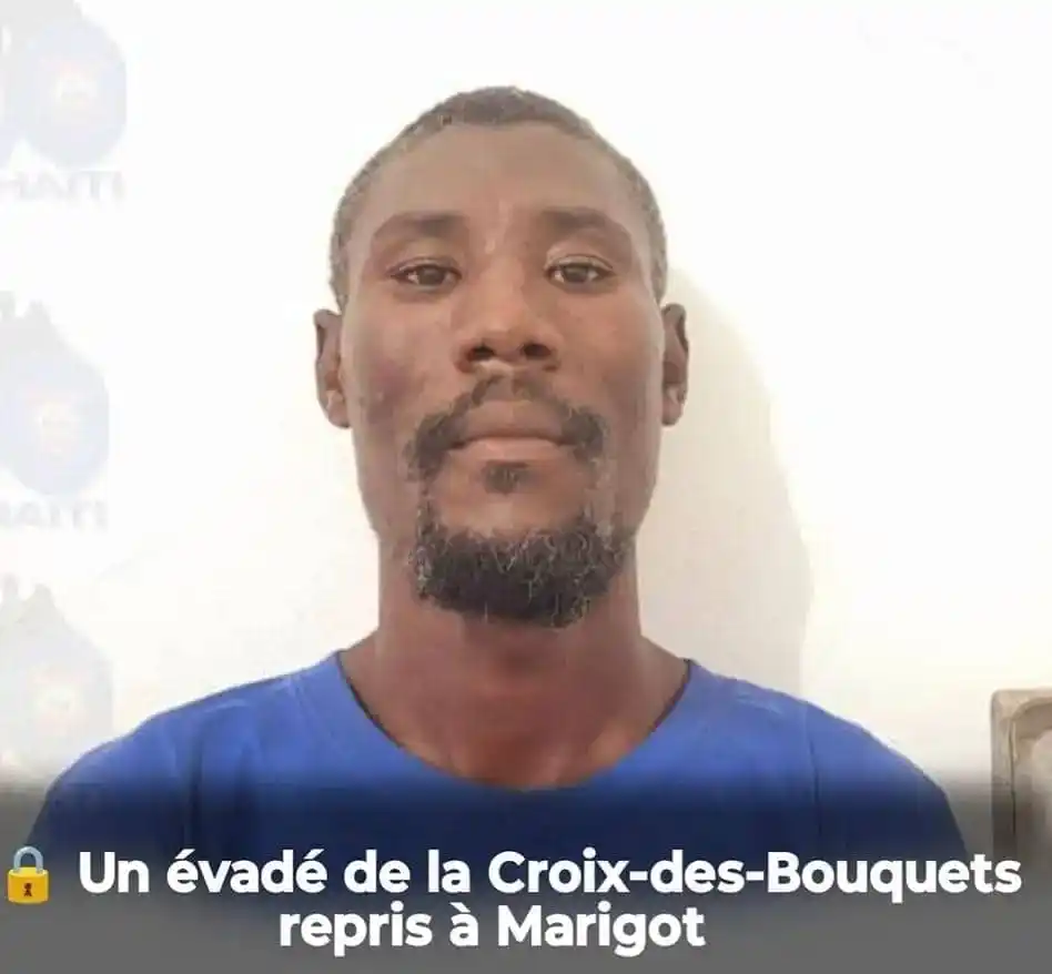 Image from RE-VISION 🇭🇹: 🟢 Un évadé de la Croix-des-Bouquets repris à Marigot Lejeune Thelema...