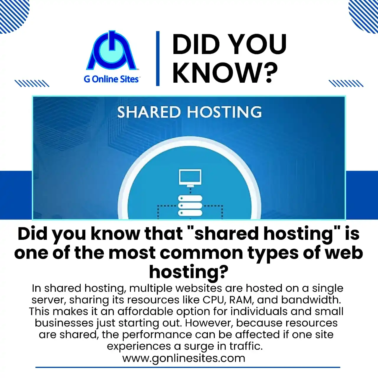 G Online Sites - Web Hosting | Domains | Websites | Bulk SMS | Web Tips post