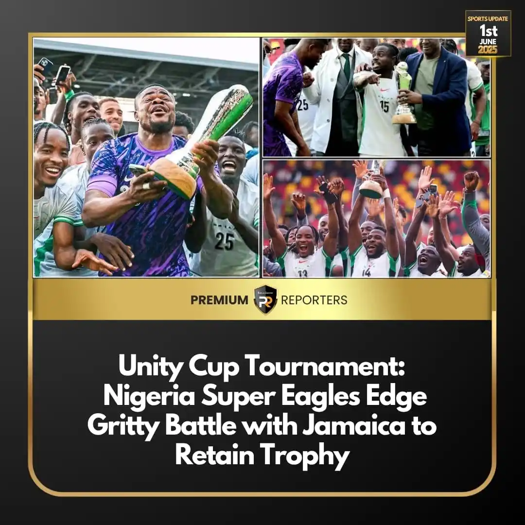 Image from Premium Reporters: *Unity Cup Tournament: Nigeria Super Eagles Edge Gritty Battle with Ja...