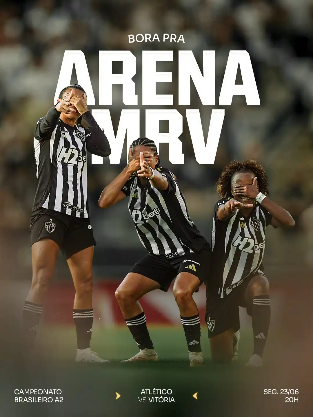 Image from Clube Atlético Mineiro: 🏟️ Vingadoras na Arena MRV: em busca do acesso! 💪🏽🏴🏳️  Dia 23/06 ...