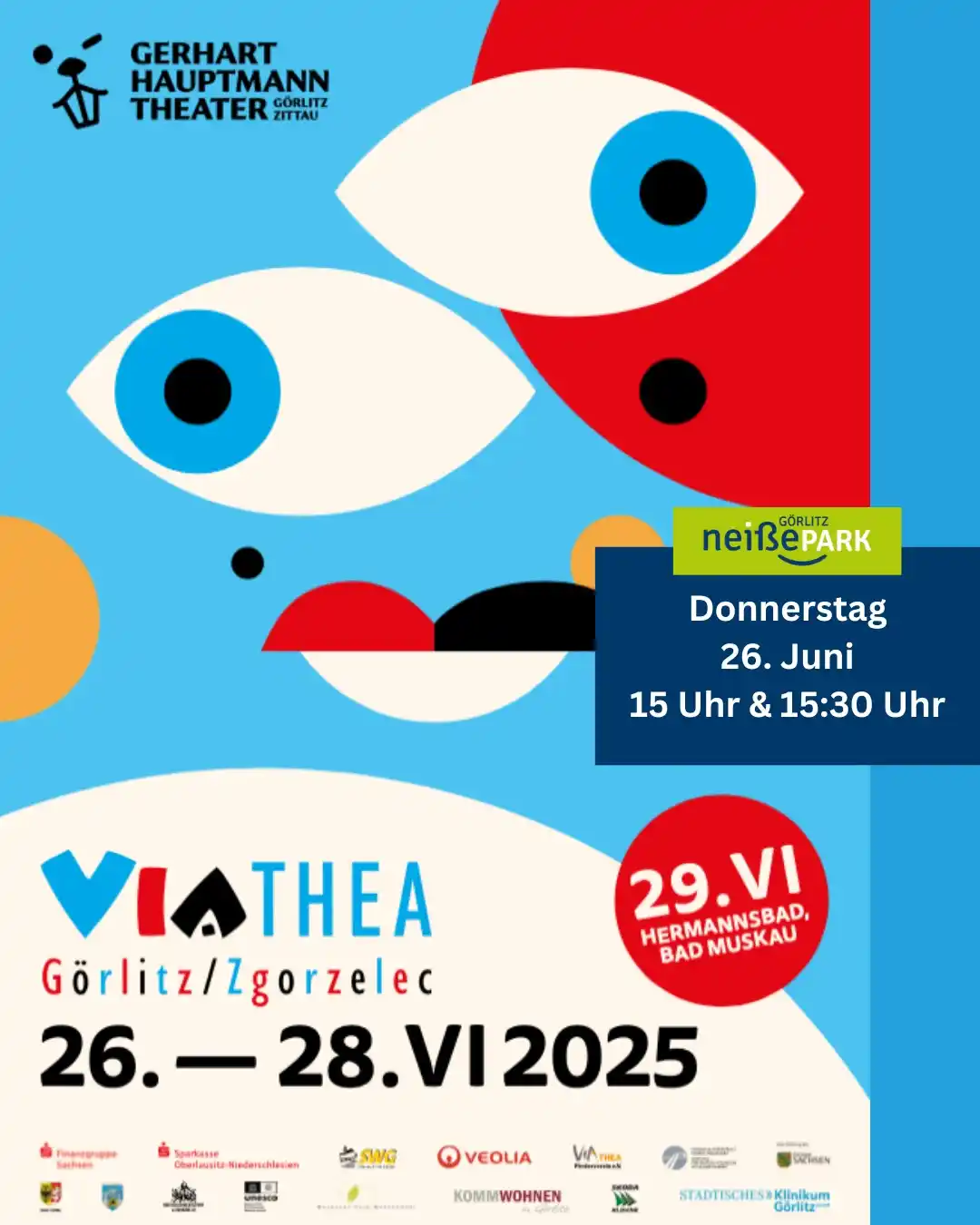 Image from Neiße Park Görlitz : Vorhang auf für Via Thea🎭️ Am 26. Juni erwartet euch im NeißePark e...