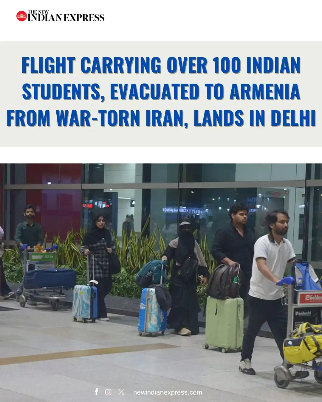 Image from The New Indian Express: "We have planes ready. We will be sending another plane today. We are ...