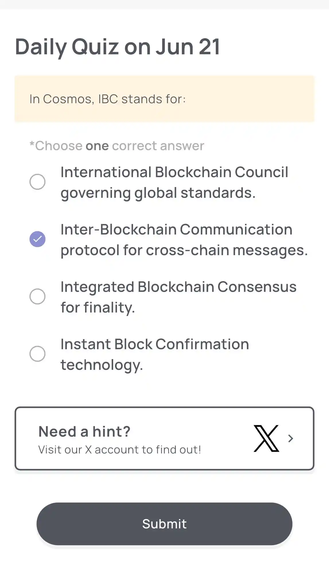 Image from AirDrop Hunters / Alpha Centurion: *Xenea wallet quiz for 21.06.2025*...