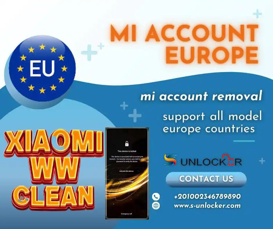 Image from S-UNLOCKER_SERVER 🌐: XIAOMI MI ACCOUNT EUROPE 📲🔐  Time instant ⚡️⚡️⚡️⚡️  Update Price Now...