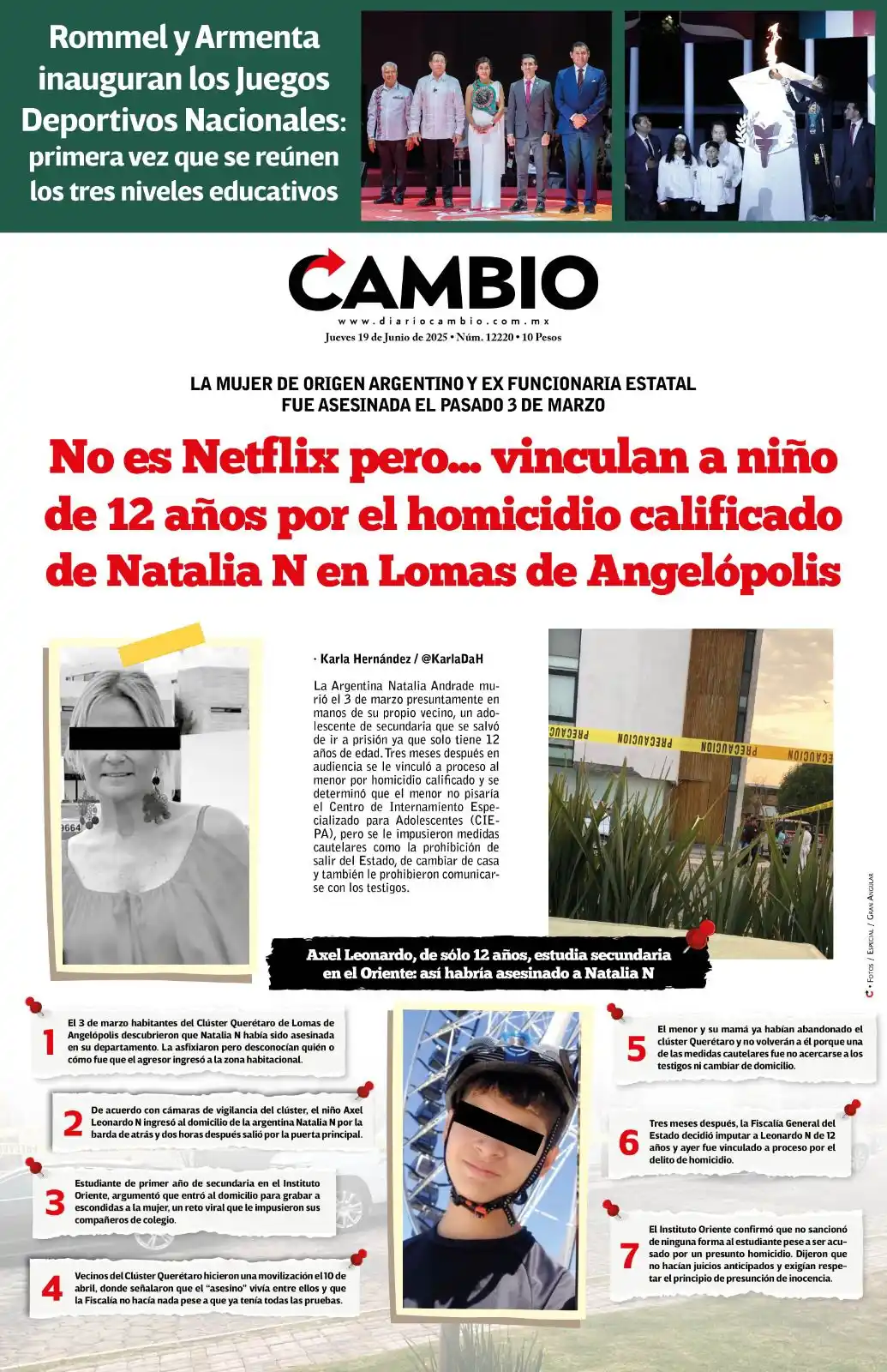 Image from Diario Cambio: 😁 ¡Ya es jueves! Aquí, la portada de hoy  😮No es Netflix pero... vin...