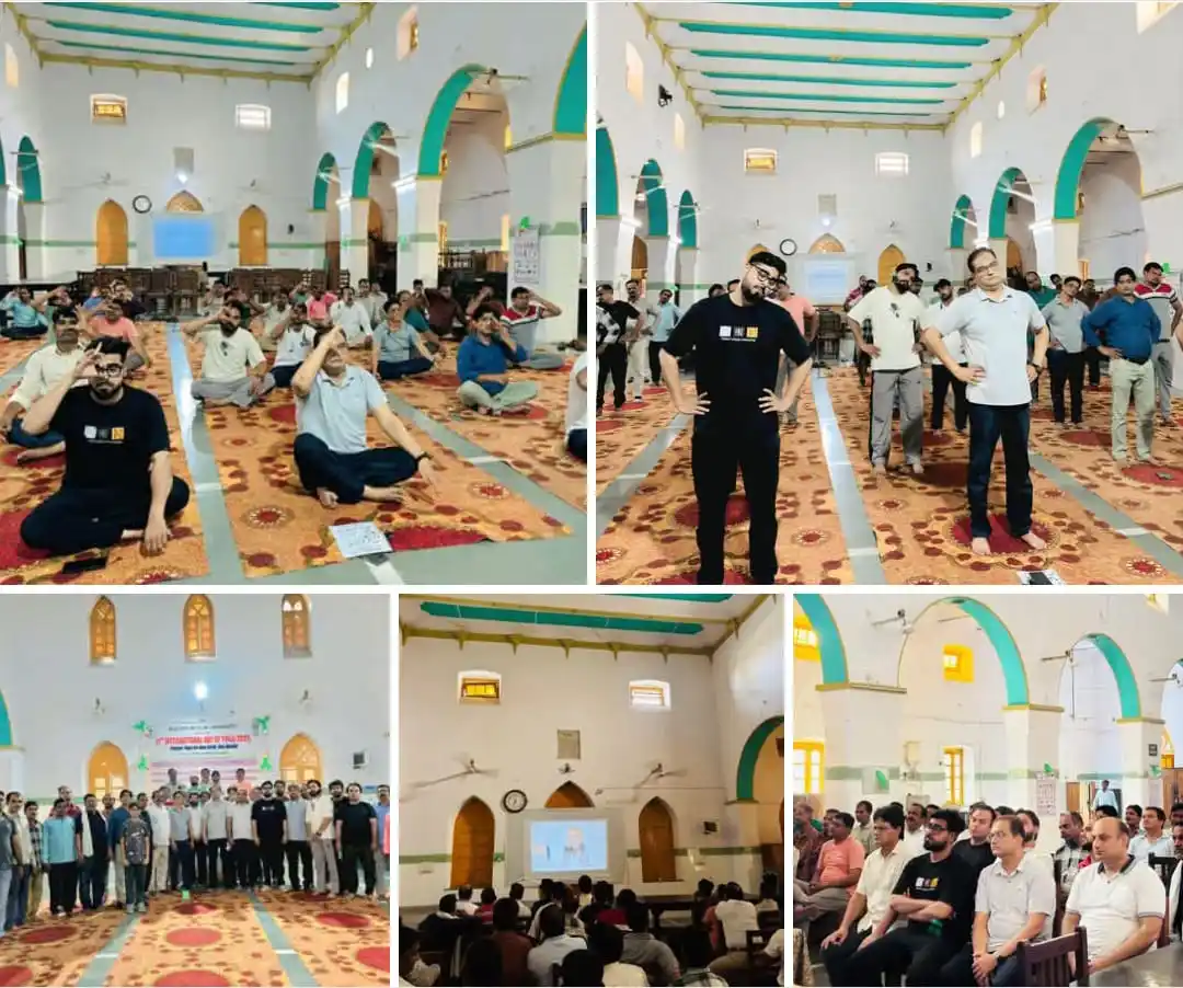 Image from AMU NEWS: 11th International Yoga Day Celebrations at VM Hall, Aligarh Muslim Un...