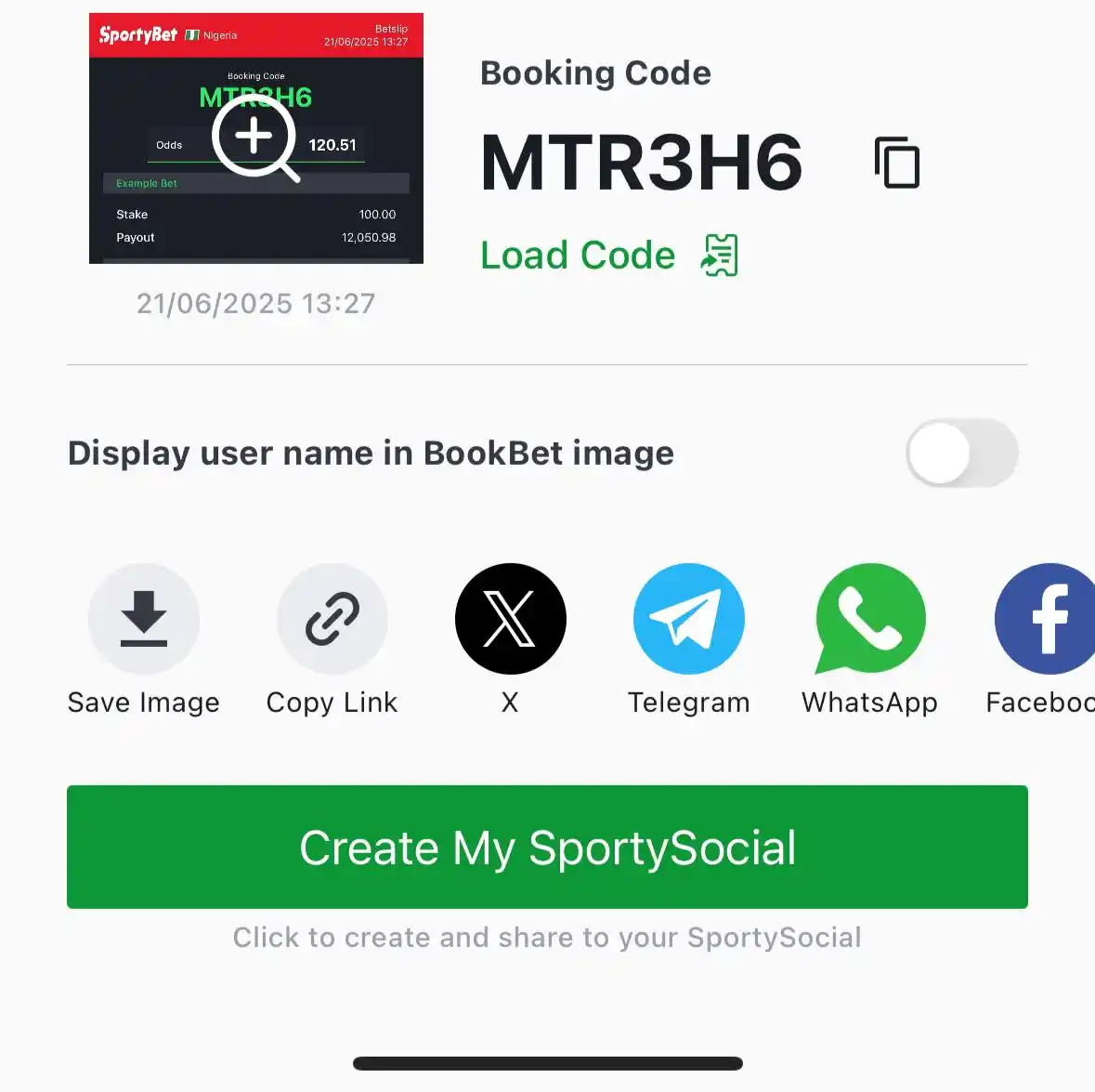 Image from FREE SPORTYBET UPDATES: 🏆 120 ODDS ON SPORTYBET   MTR3H6  20 odds:  NHLLBM...