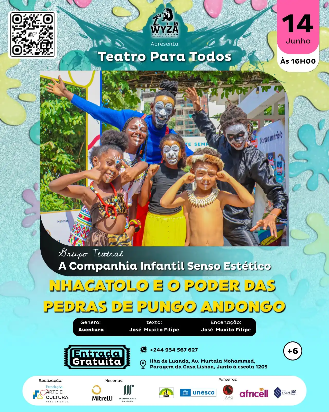 Image from Localiza-te: 14 junho   Teatro infantil   🎭  *Teatro Para Todos*, com a *Companhia...