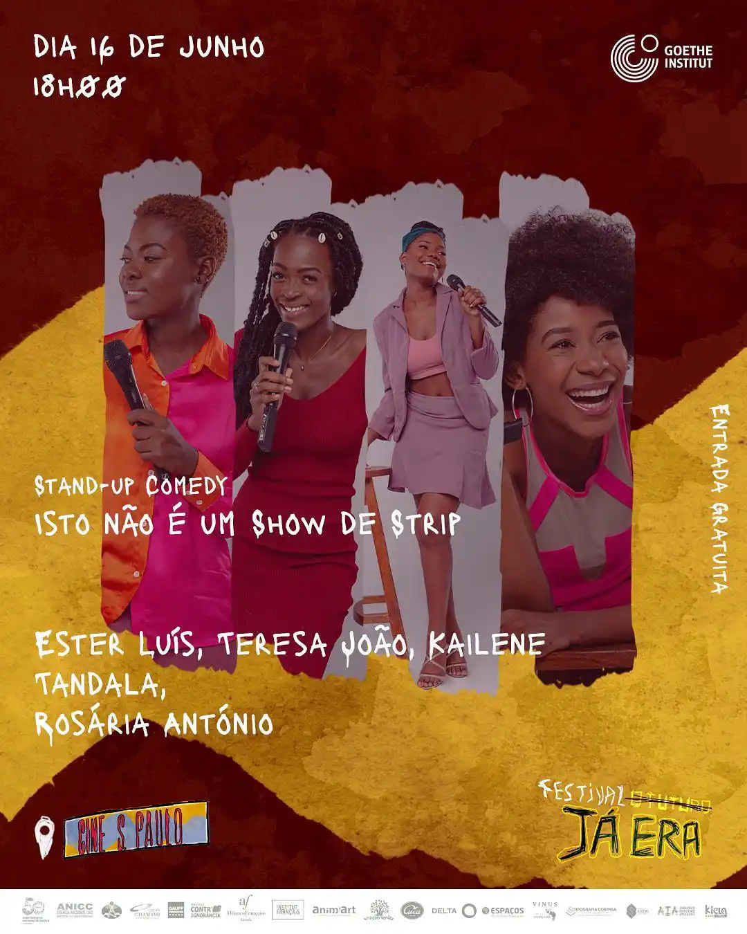 Image from Localiza-te: 16 junho stand-up-comedy. Comediantes que desafiam estereótipos e con...
