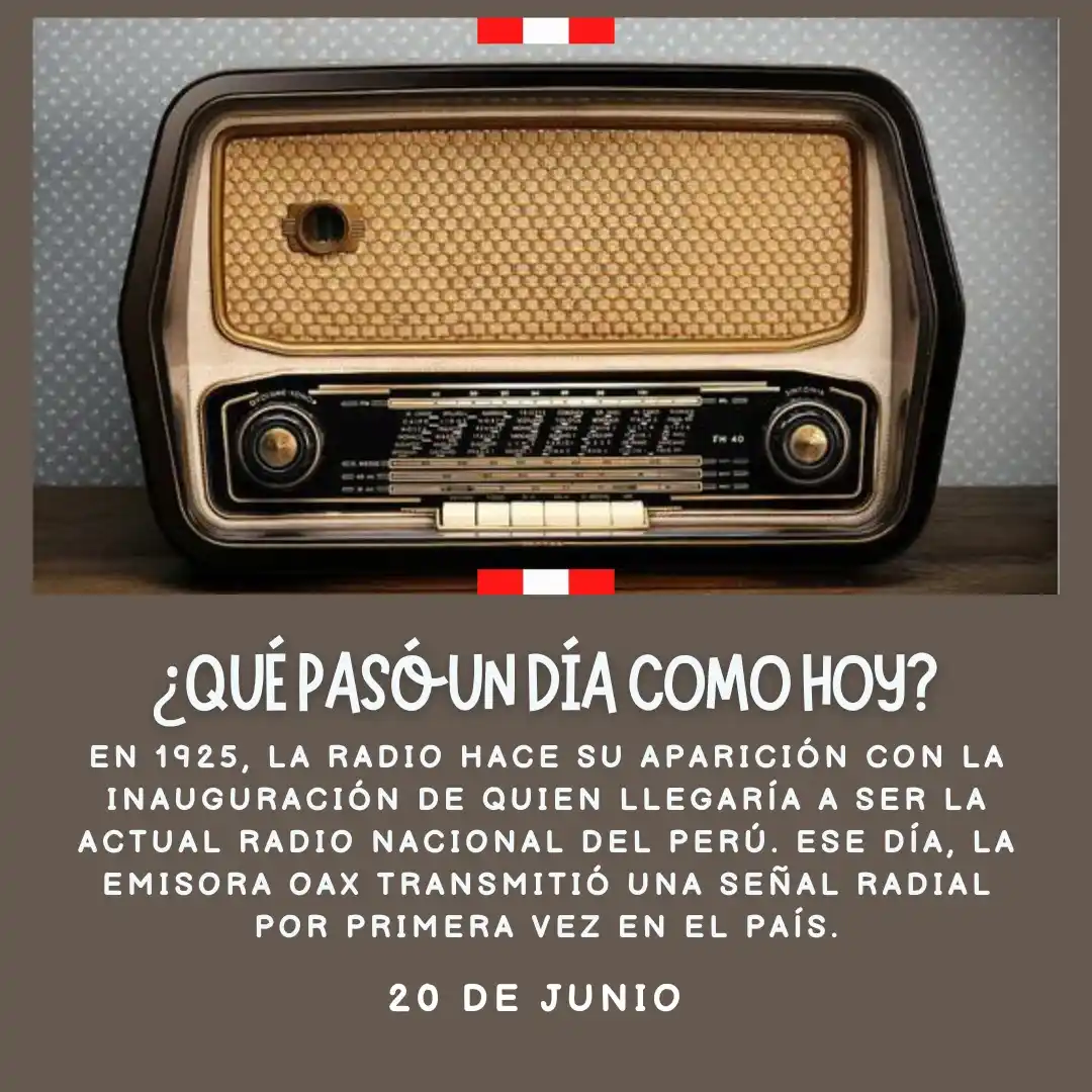 Image from Lima Emplea 💼💼: 📻 *20 de junio de 1925 | Primera transmisión radial oficial del Perú*...