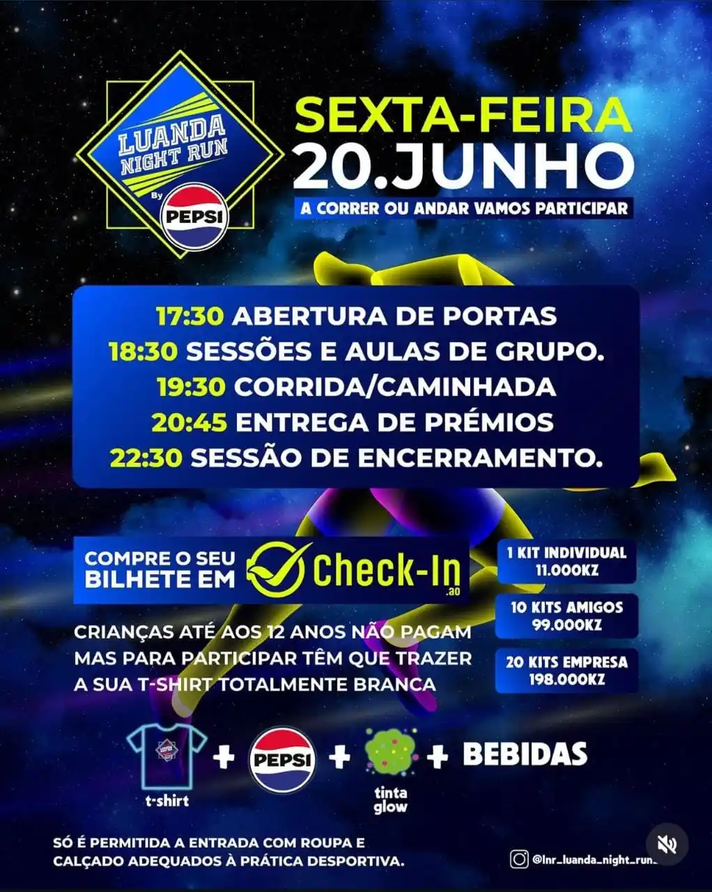 Image from Localiza-te: 20 junho Luanda night Run O evento desportivo de maior sucesso de An...