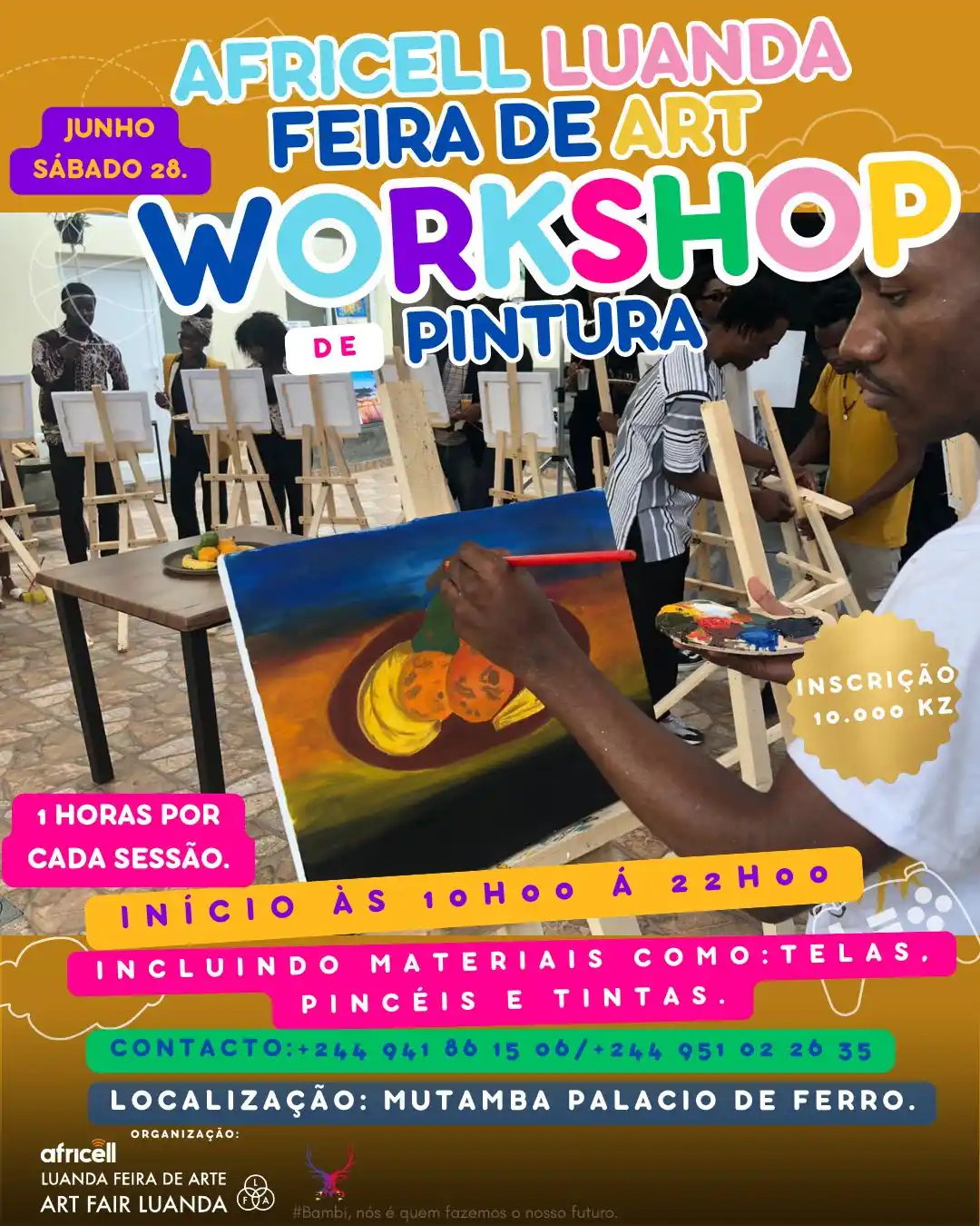 Image from Localiza-te: 28 junho Workshop De Pintura. 🎨✨Venha participar do Workshop De Pintu...
