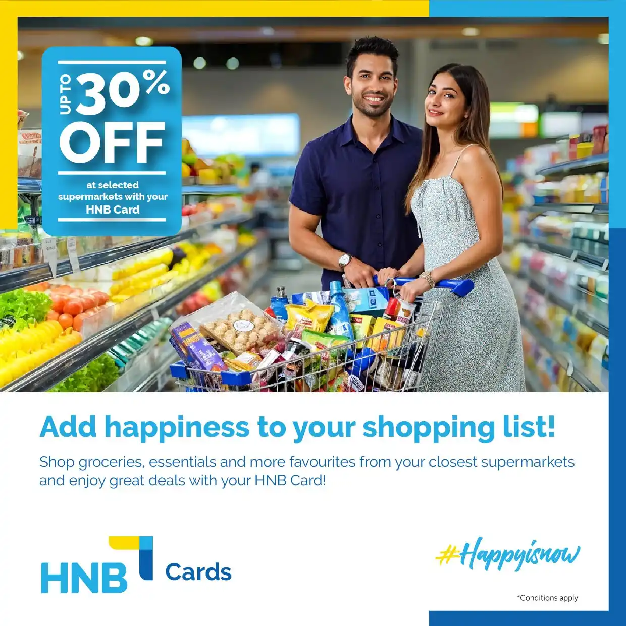 Image from Hatton National Bank: Add happiness to your shopping list with discounts of up to 30% at Car...