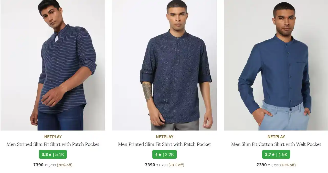 Image from 📢 AsliSKP x Hidden Discount Deals & Offers 🤑 🛍️: 🌟 AJIO : Upto 70% Off On Off On NETPLAY Clothing    Polo Tee : https:...