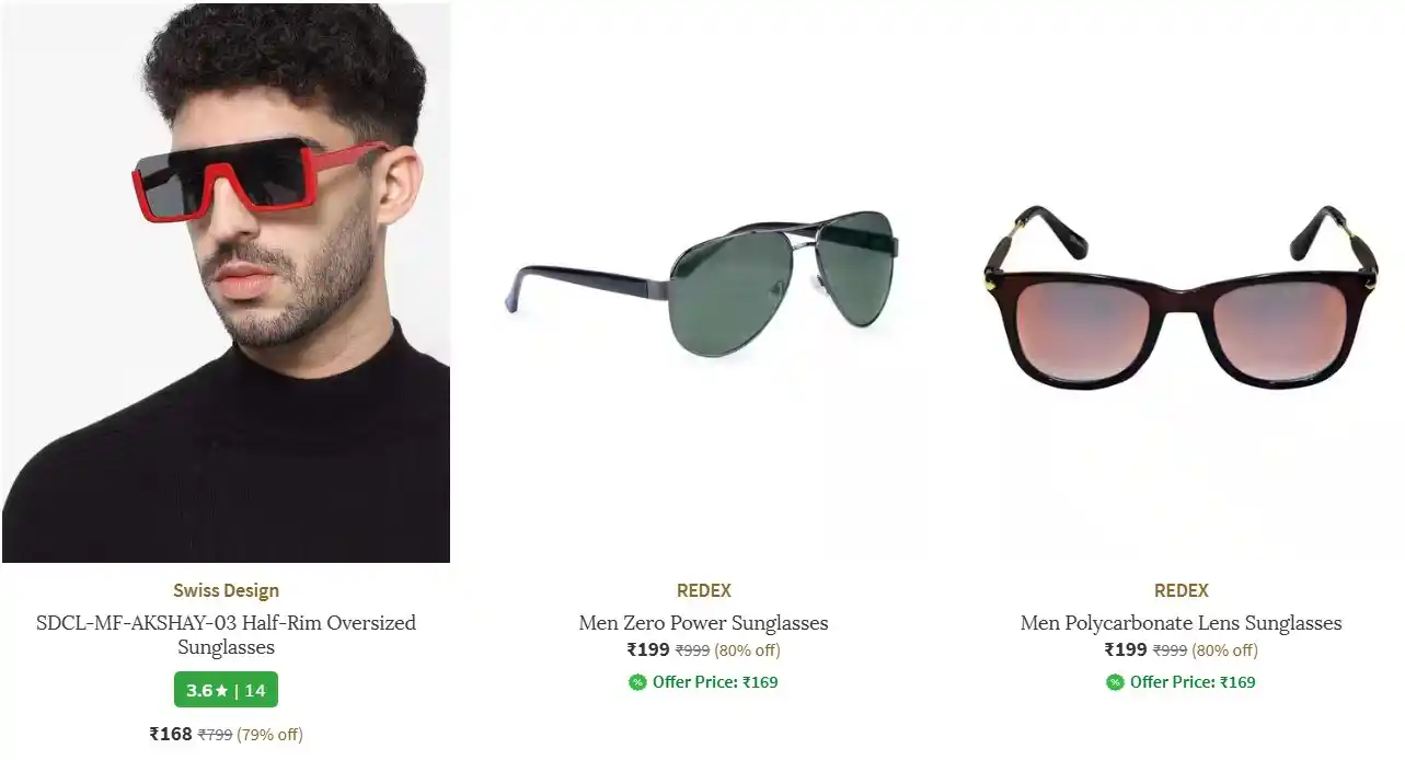 Image from 📢 AsliSKP x Hidden Discount Deals & Offers 🤑 🛍️: 🌟 Ajio : Upto 80% Off on Sunglasses And Frames Starting @ Just 168   ...