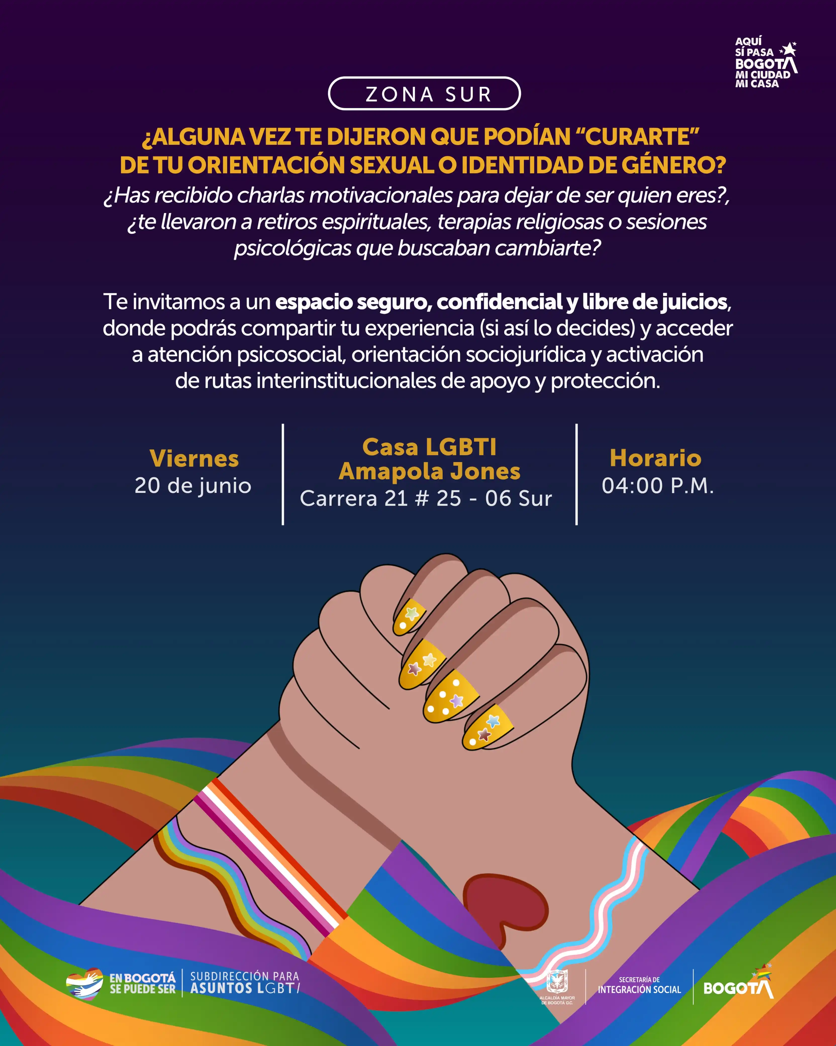 Image from EN BOGOTÁ SE PUEDE SER 🏳️🌈🏳️⚧️: *¿Alguna vez te dijeron que podían “curarte” de tu orientación sexual ...
