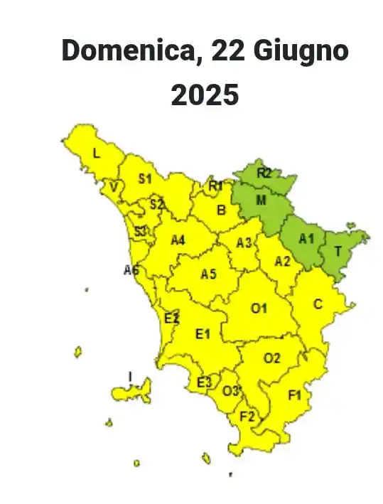 Image from Comune Di Montecatini Val Di Cecina (PI): ⚠️ ALLERTA GIALLA 🟡 Emessa dal Centro Funzionale di Regione Toscana l...