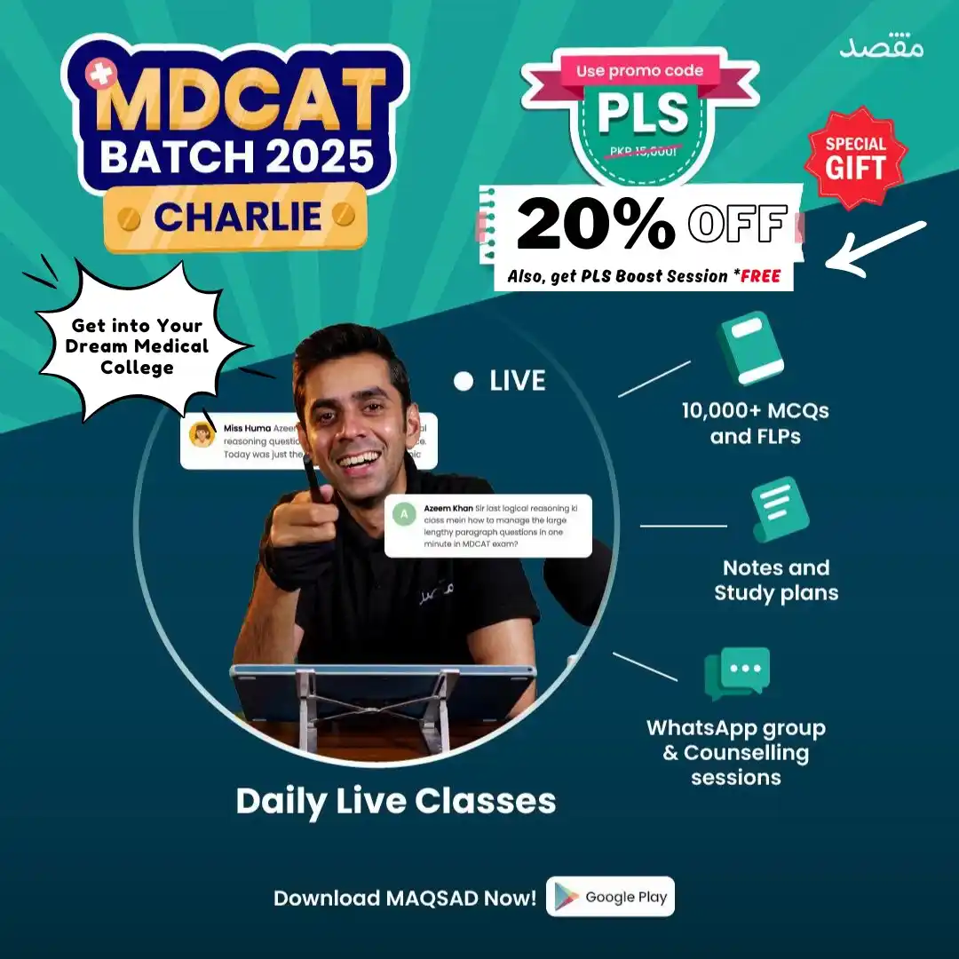 Image from Pak Learning Spot - PLS Academy: Aoa MDCAT aspirants Hope you are doing well and your preparing for up...
