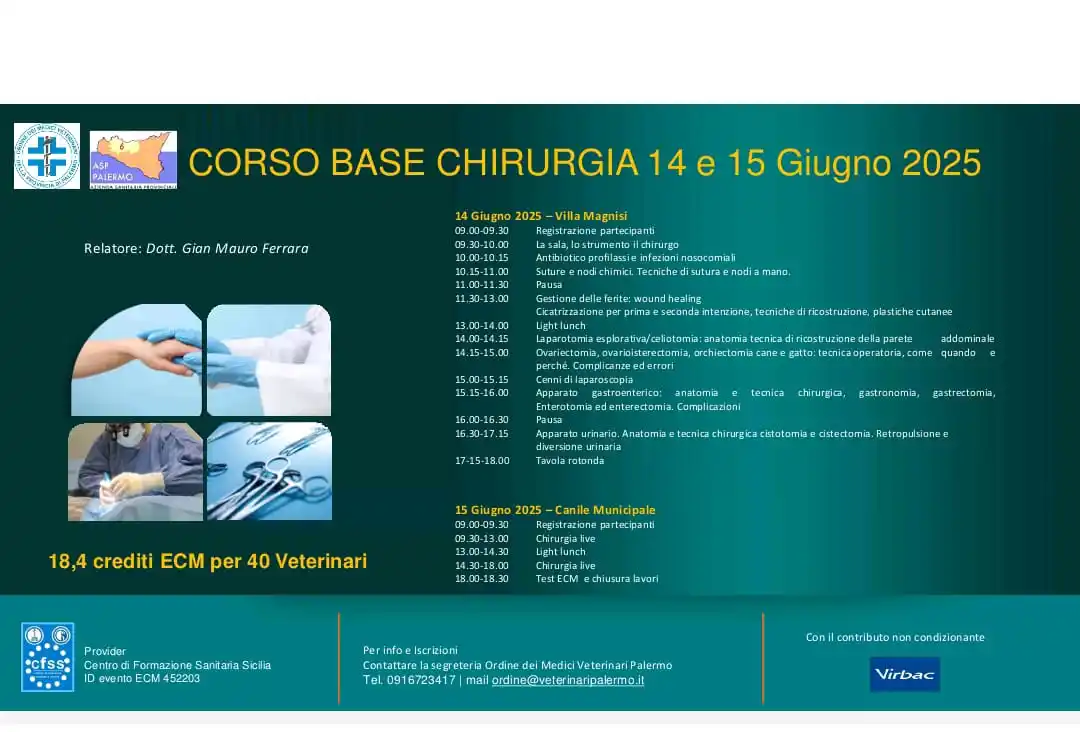 Image from Asp Palermo: ASP PALERMO, DUE GIORNATE DI FORMAZIONE PER I MEDICI VETERINARI: AL VI...