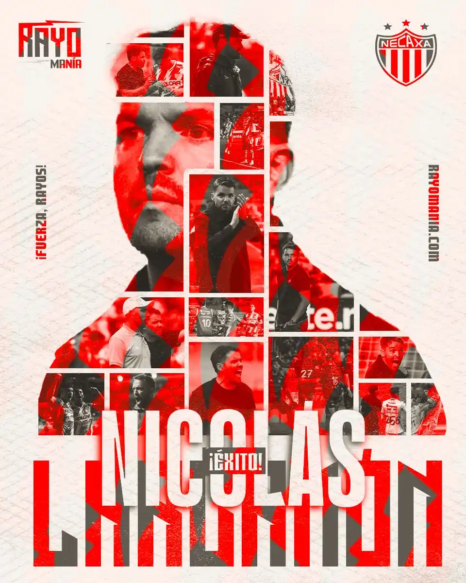 Image from Rayomanía Necaxa: 🚨| @ClubNecaxa oficializa la salida de Nicolás Larcamón del timón roj...