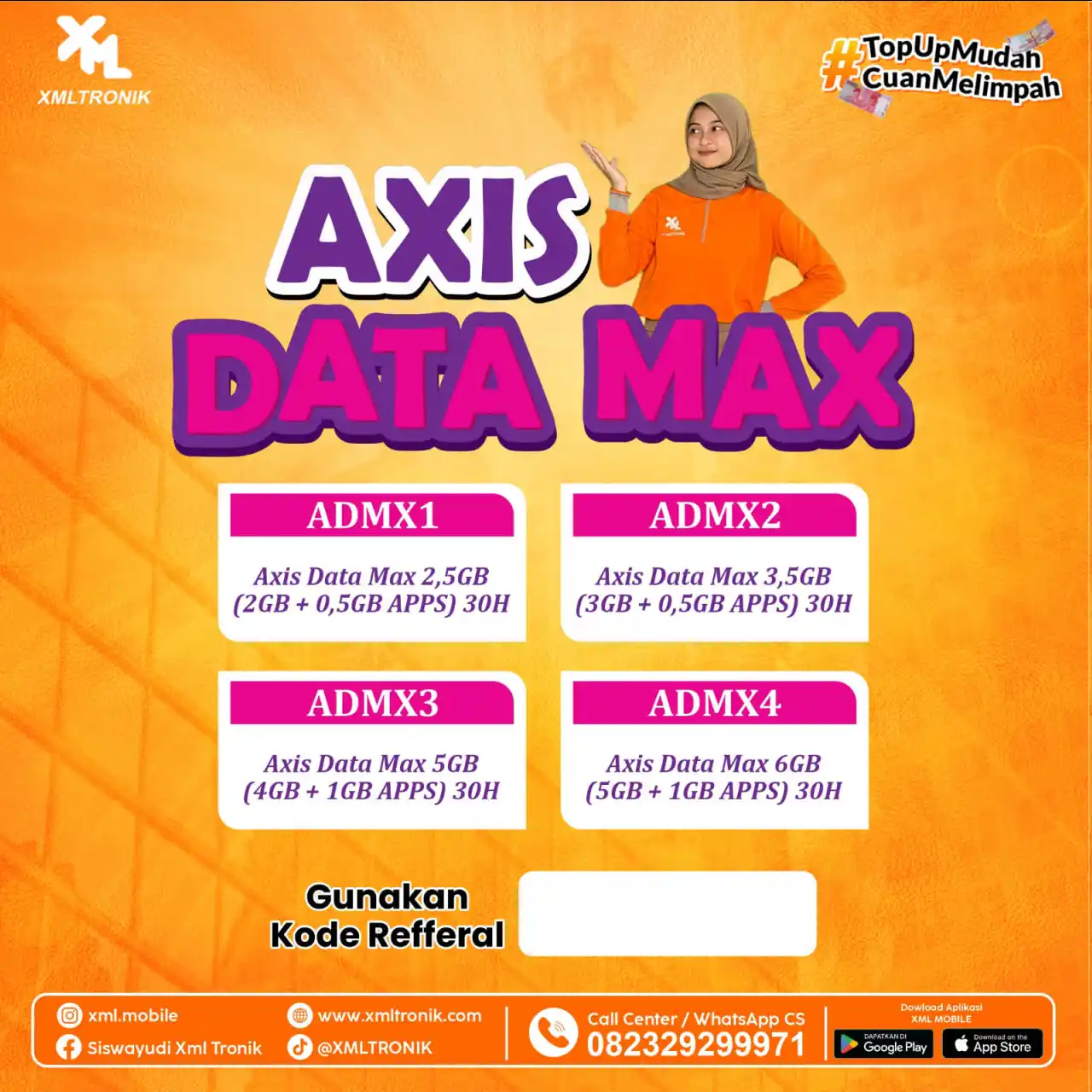 Image from INFO XMLMOBILE OFFICIAL: 🤩 AXIS Data Max 🤩 🧞♀️ ADMX1 Axis Data Max 2,5GB (2GB + 0,5GB AP...