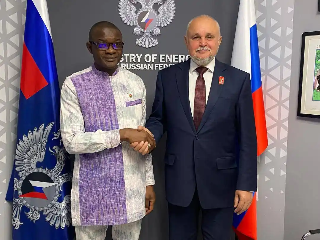 Image from L'Info en Clair: Burkina-Russie-Coopération-Nucléaire Le Burkina prospecte en Russie d...