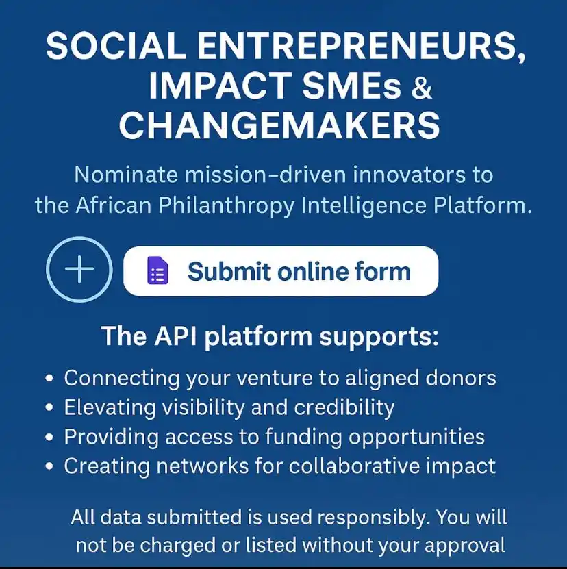 Image from Africa Jobs Gate: 🚨 Calling all social entrepreneurs, impact-driven SMEs, and grassroot...