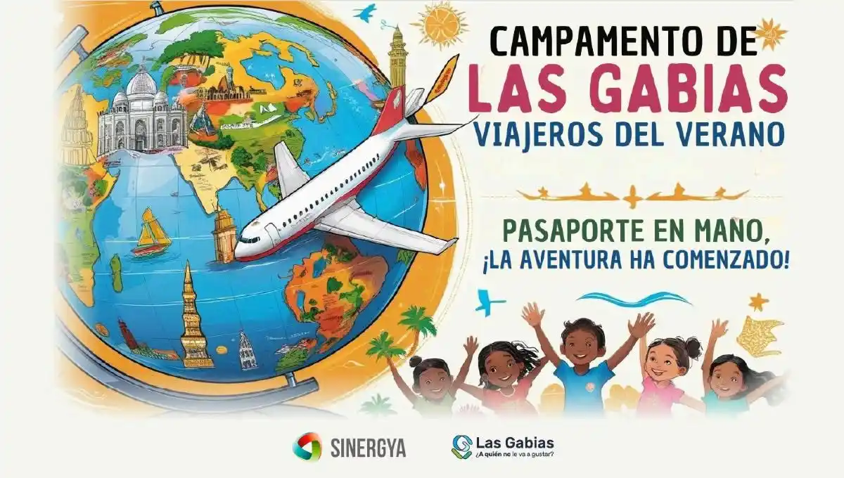 Image from Ayuntamiento de Las Gabias: 🌞 CAMPAMENTO DE VERANO LAS GABIAS 2025 I “Viajeros del verano” ¡Pasap...