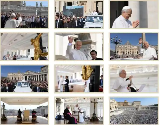 Image from VaticanNewsIT: "_Cari fratelli e sorelle,_ _continuiamo a contemplare Gesù che guaris...
