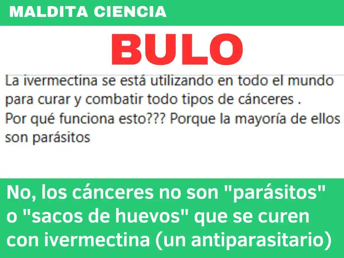 Image from Maldita.es: 🔴 Circulan contenidos que afirman que la mayoría de los cánceres son ...