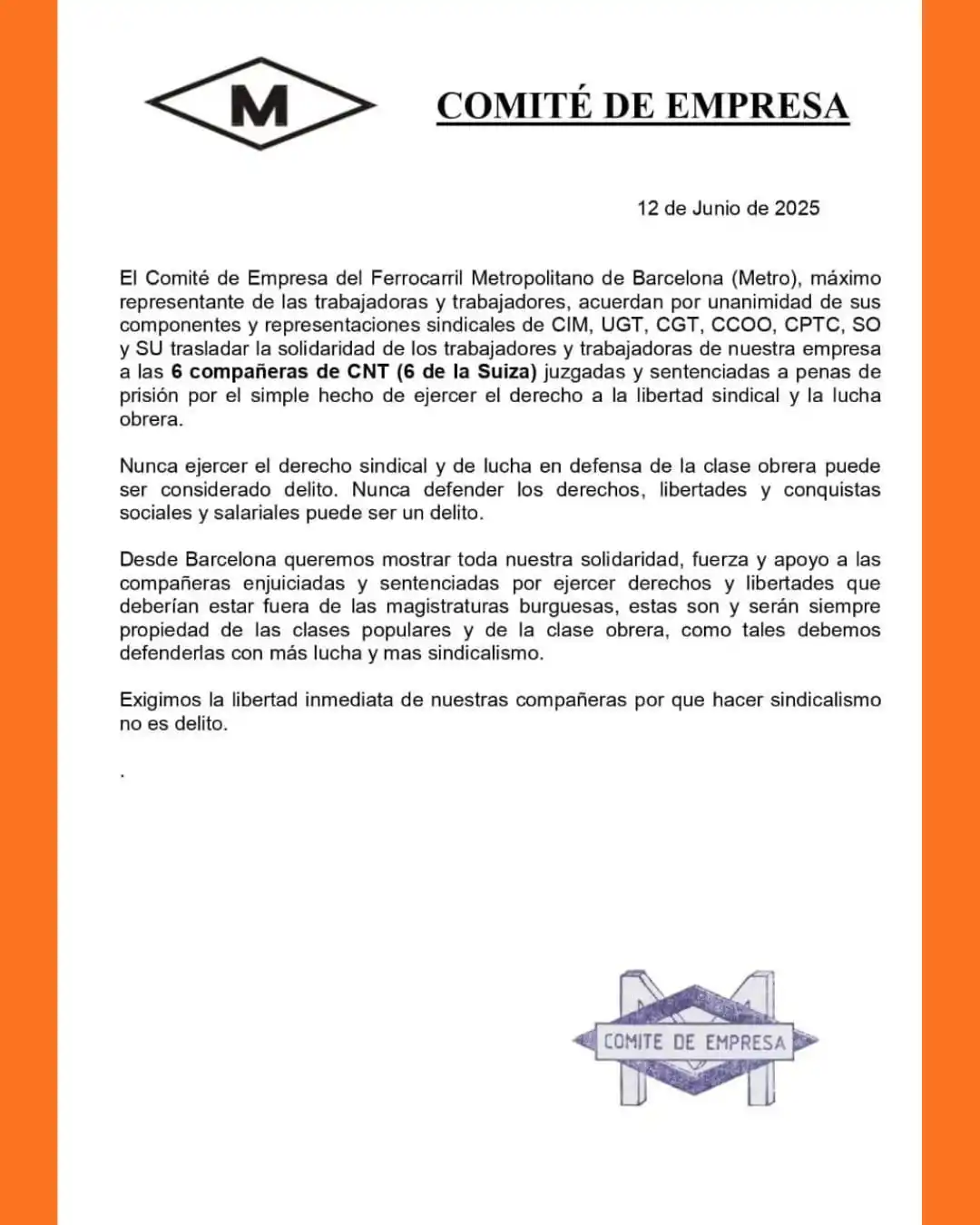 6 DE LA SUIZA LIBERTAD 🟠 post