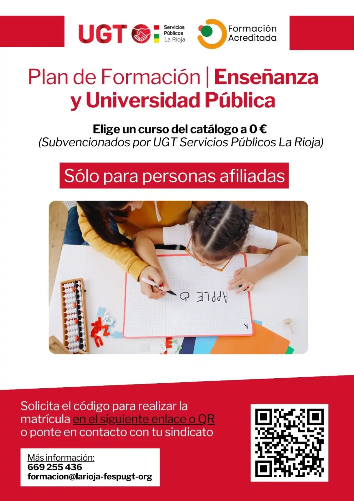 Image from UGT Servicios Públicos La Rioja: ‼️ *CURSO GRATUITO PARA AFILIADOS/AS*, DEL PRIMER SEMESTRE DE 2025. *I...