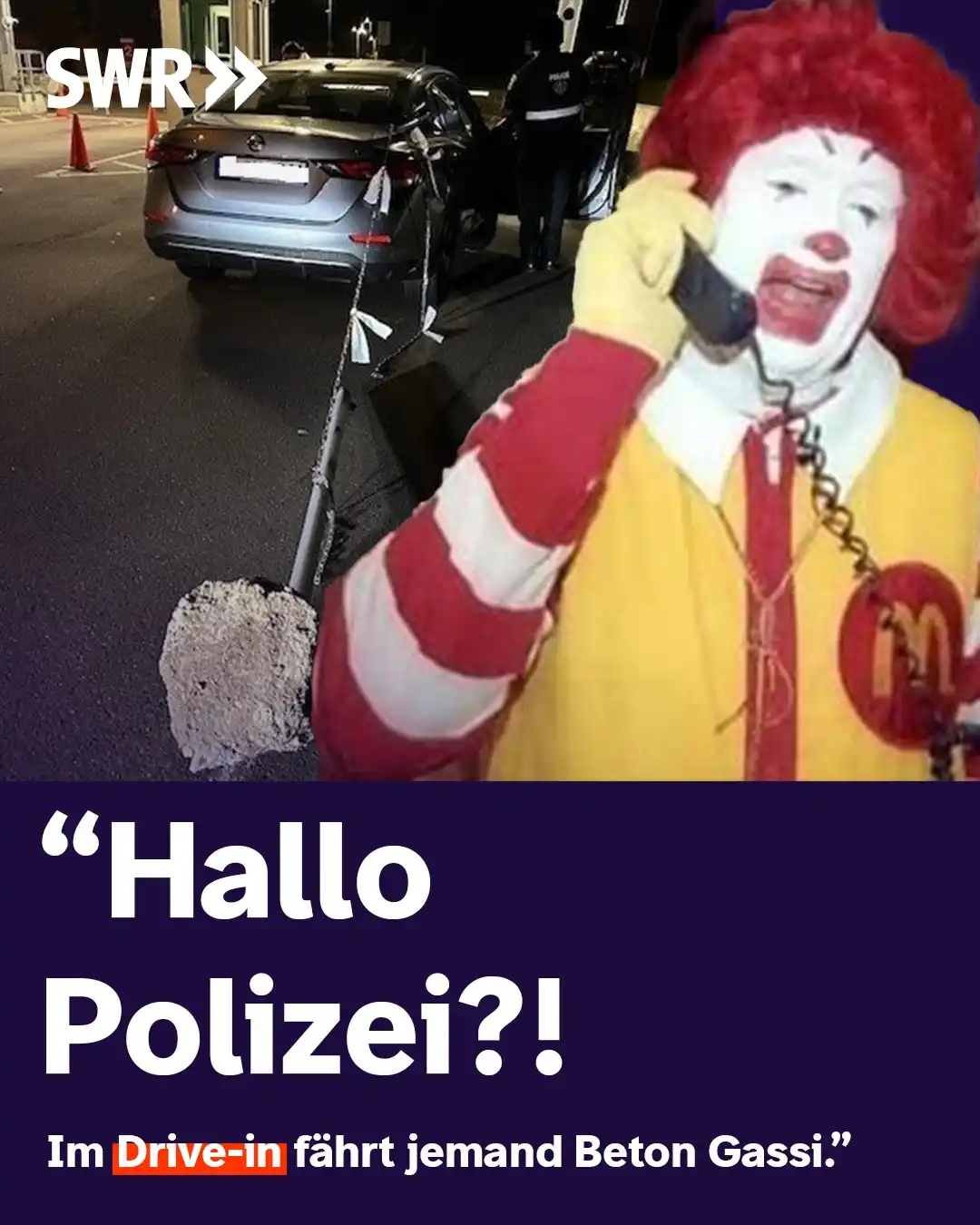 Image from SWR Kaiserslautern: Da war jemand wohl echt schlecht gelaunt, dass er keinen Burger bekomm...
