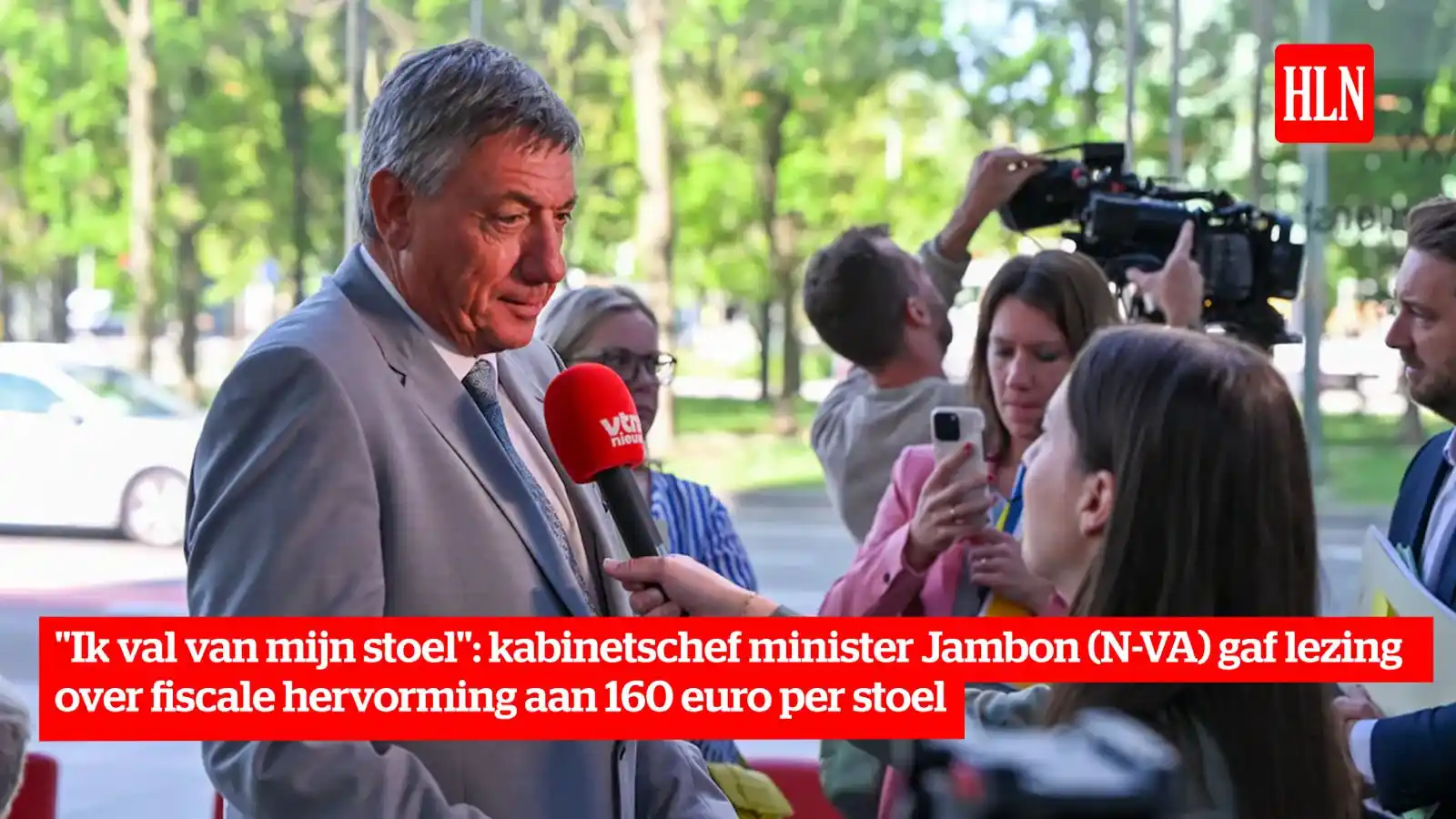 Image from HLN.be: De kabinetschef van minister van Financiën Jan Jambon (N-VA) gaf maand...