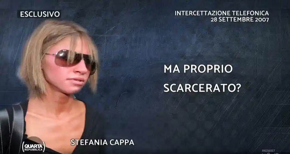 Image from Tgcom24: *Delitto di Garlasco, l'audio esclusivo di Stefania Cappa con il padre...